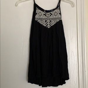 American Eagle Outfitters Embroidered Tank Top